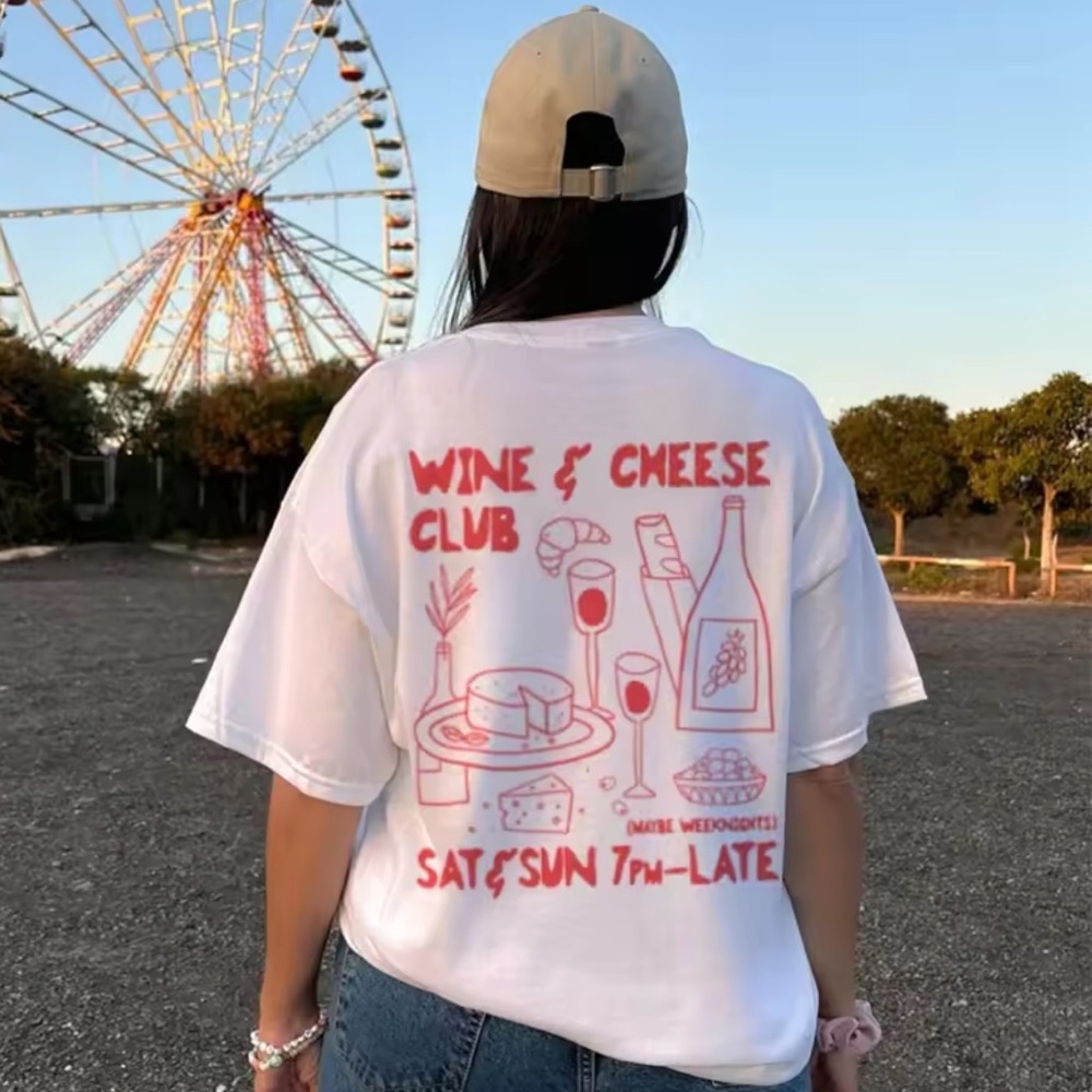 🧀🍷 Wine & Cheese Club Tee🧀🍷
